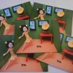5 Art Postcards - Dance Lessons From A Spider 5